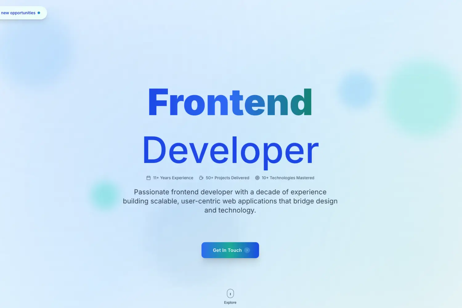 Портфолио за Web разработчик